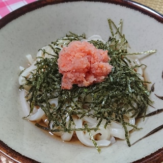 レンジで超簡単！明太子うどん